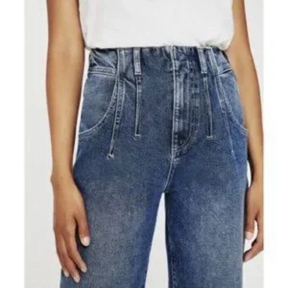 AG -✨FINAL PRICE-NWT- darted. “Aven” high-rise, relaxed, straight jeans. Contour - Picture 3 of 10